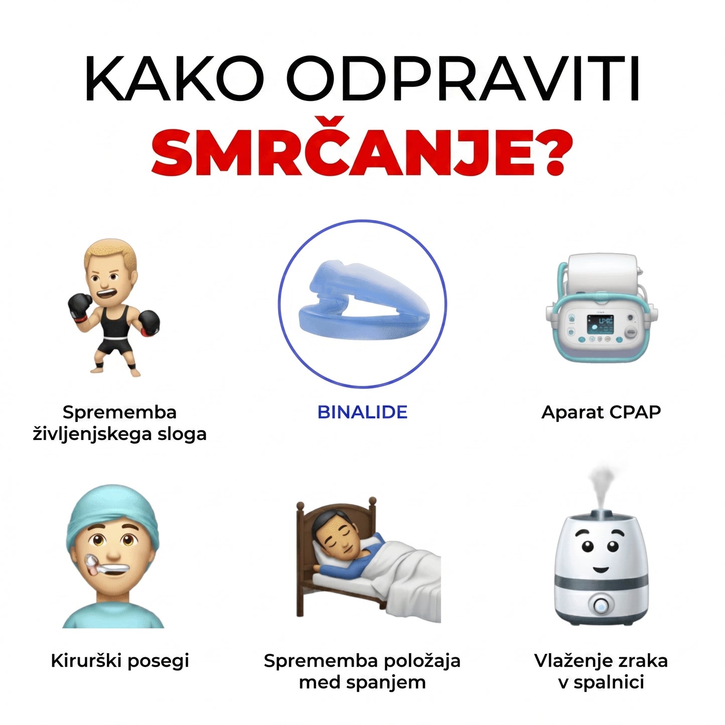 Proti smrčanju - BINALIDE